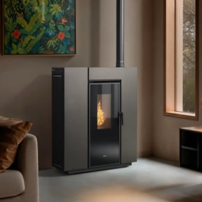 Stufa a pellet ventilata KLOVER modello KLIN 8.2 kW - immagine 6