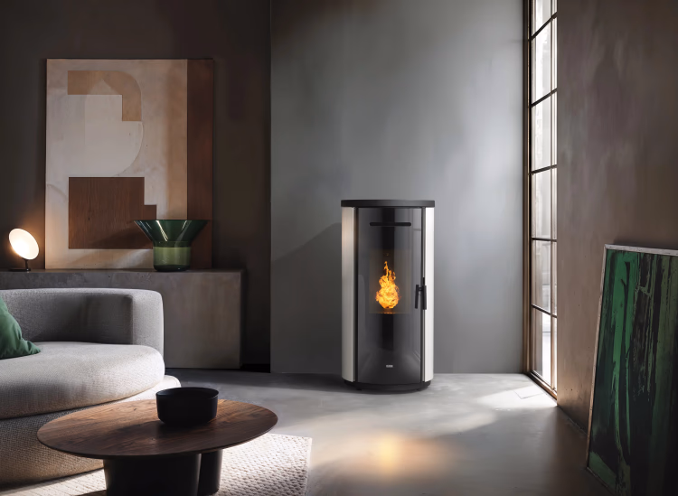 Stufa a pellet ventilata KLOVER modello KRONO 80s - CARBON 8.2 kW - immagine 7