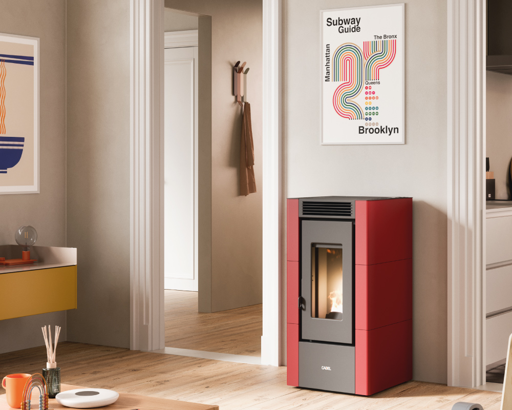 Stufa a pellet CADEL modello CRISTAL 6 - 6,2 kW - immagine 2