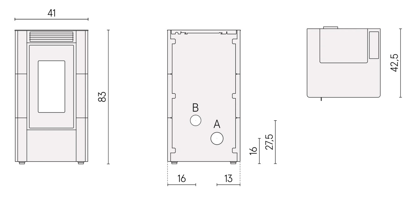 Stufa a pellet CADEL modello CRISTAL 6 - 6,2 kW - immagine 6