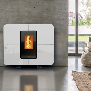 Stufa a pellet THERMOROSSI modello SLIMQUADRO 11 STYLE