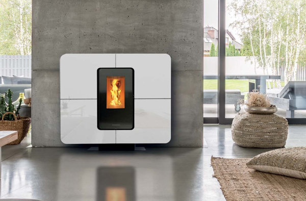 Stufa a pellet THERMOROSSI modello SLIMQUADRO 11 STYLE