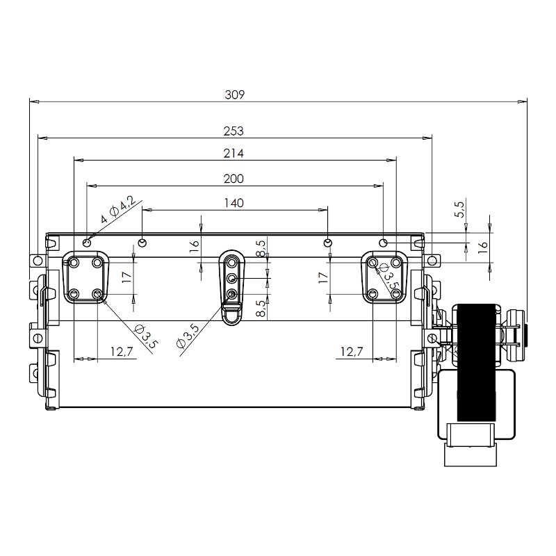 VENTILATORE TANGENZIALE PER STUFA A PELLET ORIGINALE MONTEGRAPPA COD. 1040020800 - Image 3