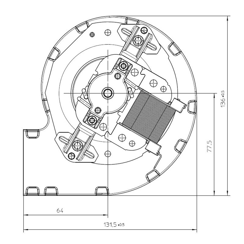 Ventilatore centrifugo per stufa a pellet ORIGINALE CADEL cod. 4D14513054 - Image 6