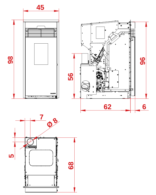 PALAZZETTI pellet boiler model JP 15 - 21 kW (Copia) (Copia) (Copia) - Image 2