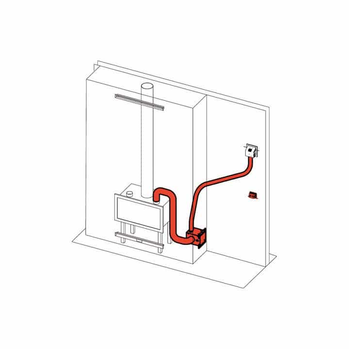 KIT AIR DIFFUSER con 1 ventilatore EDILKAMIN cod. 803490