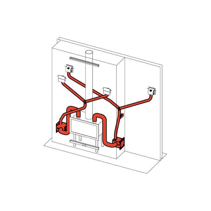 KIT AIR DIFFUSER con 2 ventilatori EDILKAMIN cod. 803590