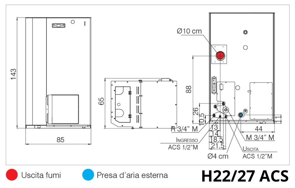 EDILKAMIN pellet boiler model LAGUNA2 P18 - P24 - P29 (Copia) - Image 3
