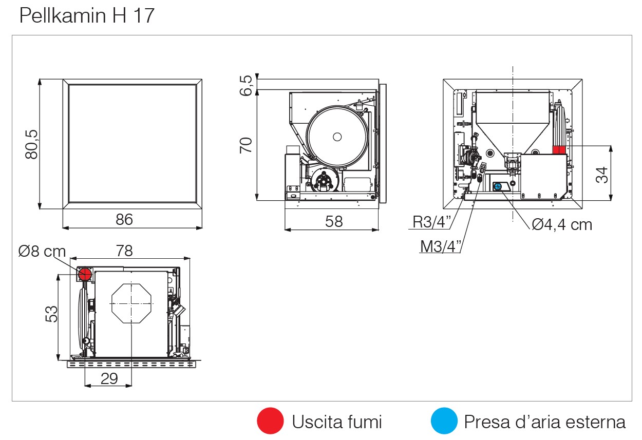 EDILKAMIN 5 Star Pellet Insert PELLKAMIN EVO 8 model (Copia) - Image 7