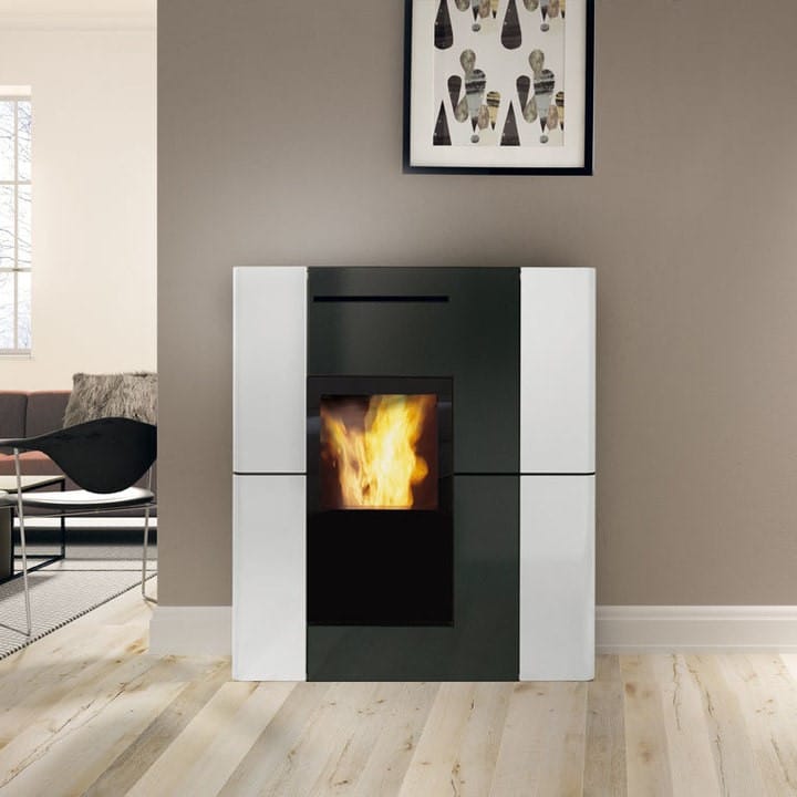 Termostufa a pellet 5 Stelle EDILKAMIN BLADE H 19 - 23 EVO CERAMICA