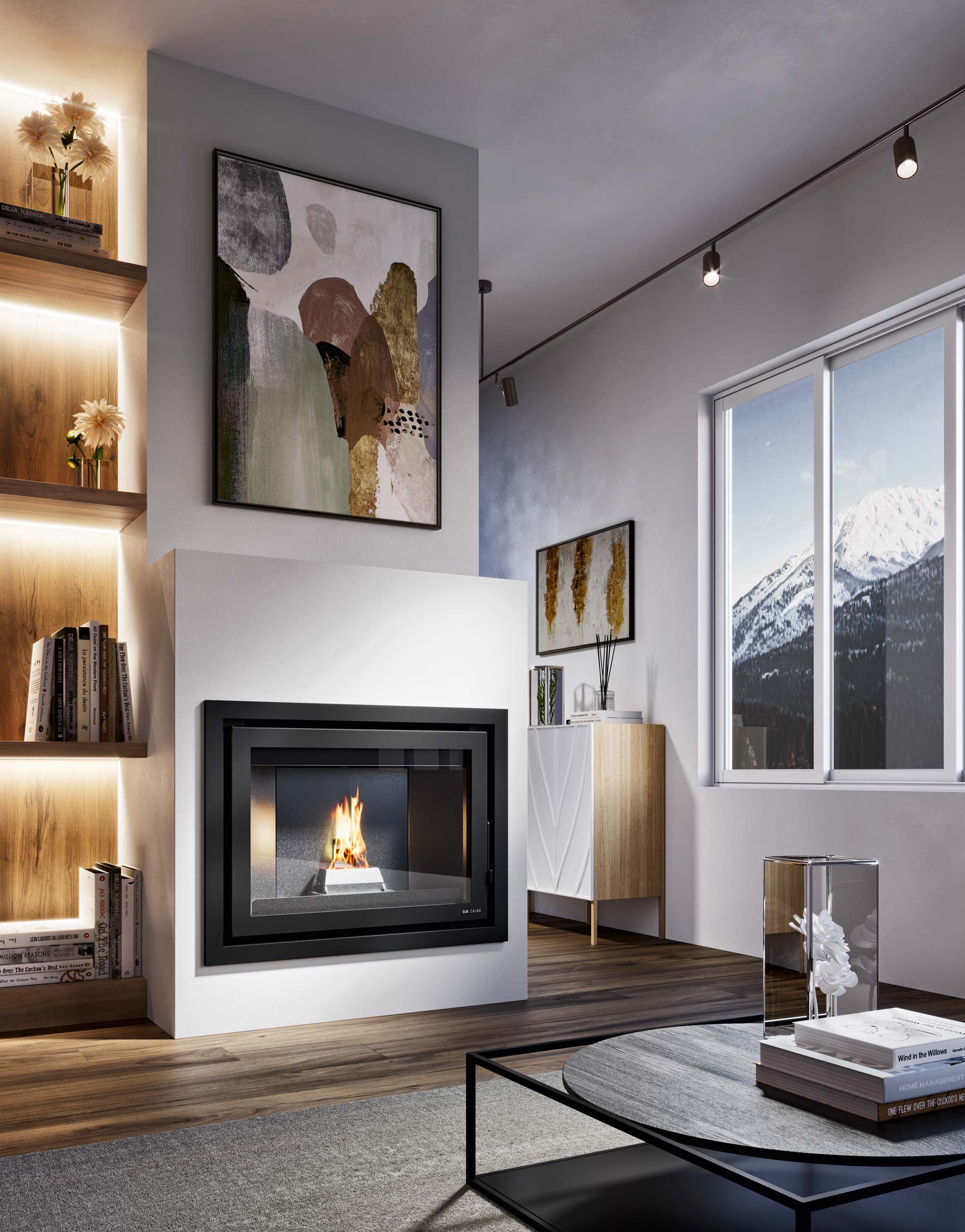 EVA CALOR pellet fireplace boiler insert model SATURNO 18 (Copia) (Copia) (Copia) (Copia) - Image 4