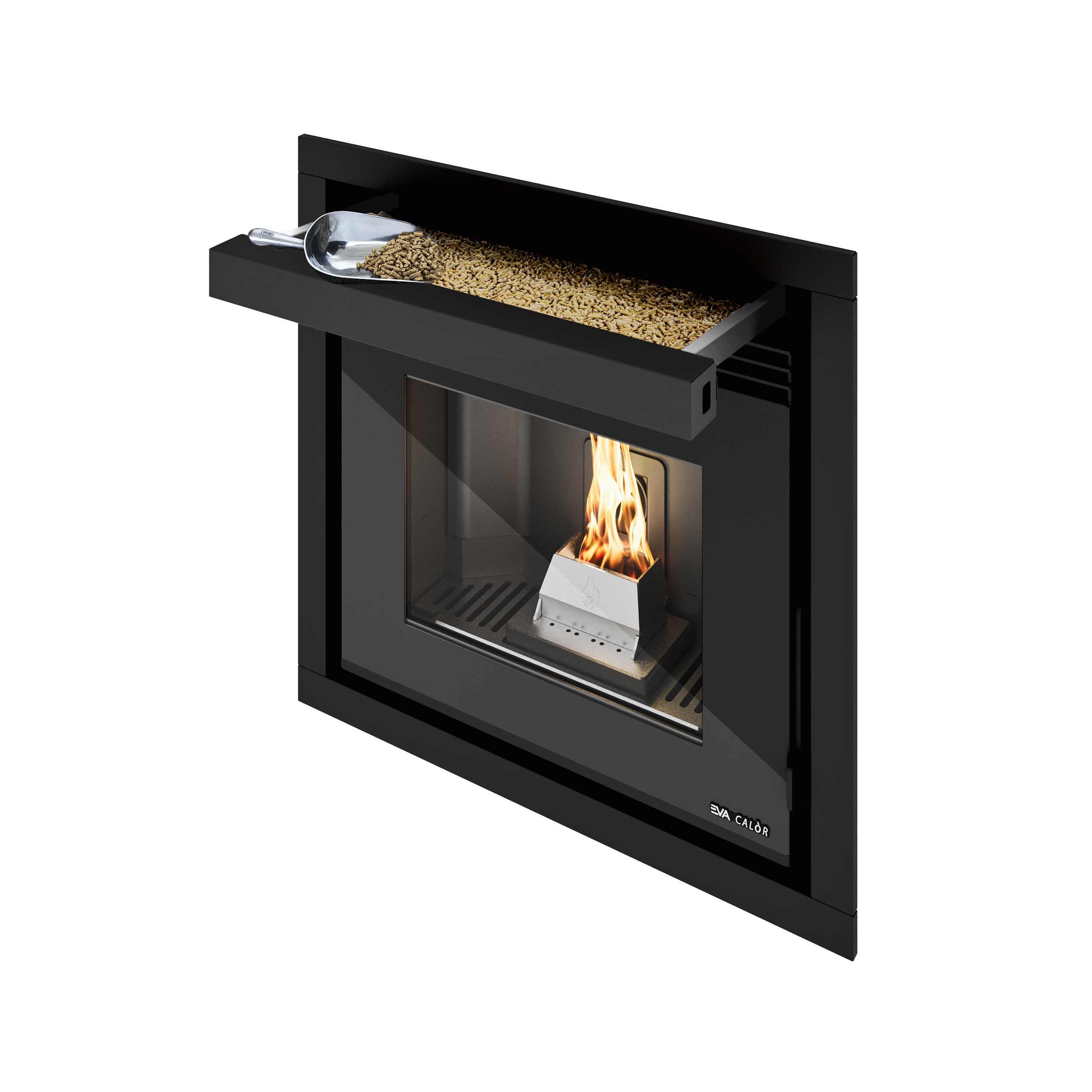 Inserto a pellet EVA CALOR modello FRANCO 9,5 kW - immagine 3