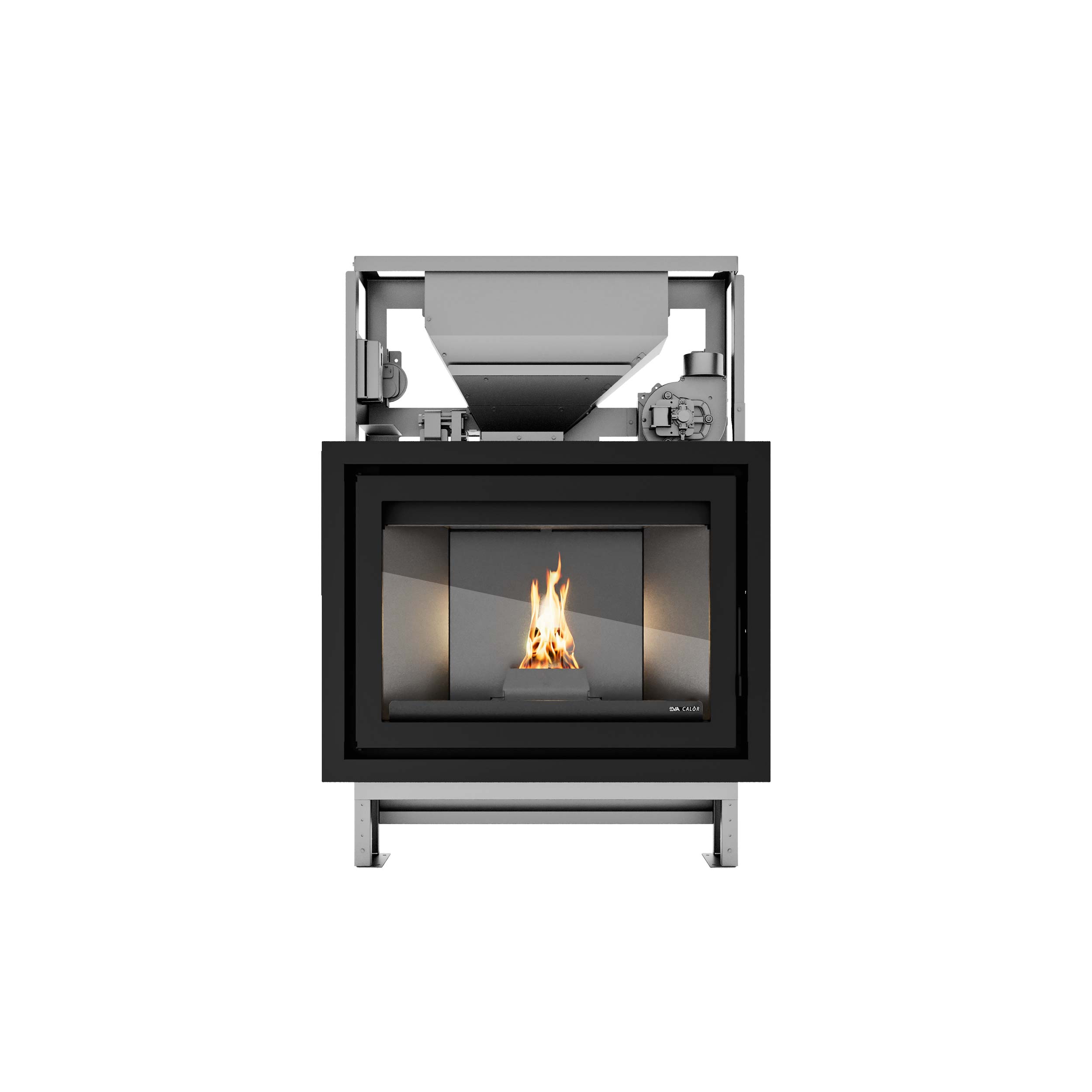 EVA CALOR pellet fireplace boiler insert model SATURNO 18 (Copia) (Copia) (Copia) (Copia) - Image 2