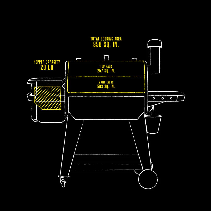Barbecue a pellet PIT BOSS modello PRO SERIES 850 - immagine 8