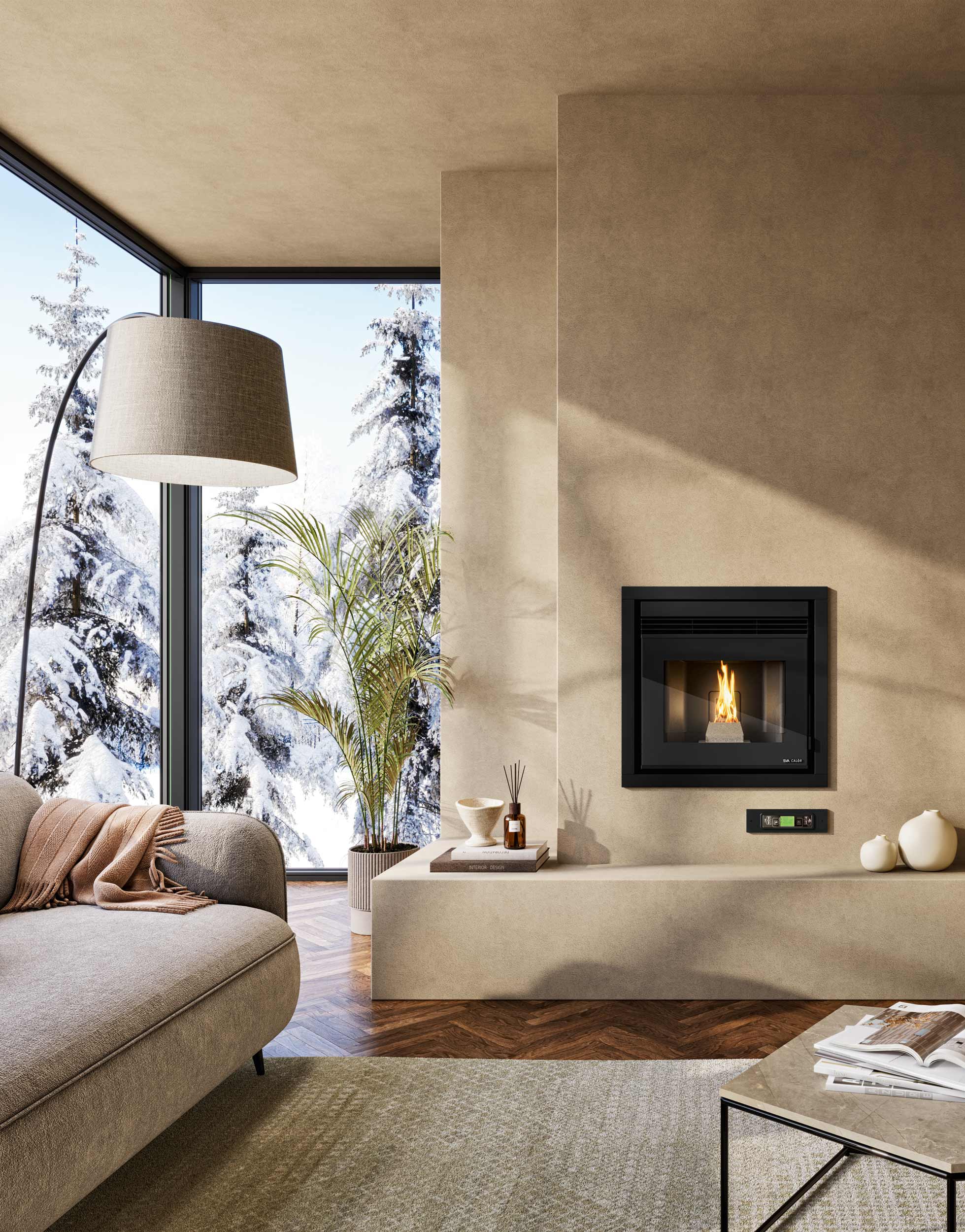 Inserto a pellet EVA CALOR modello FRANCO 9,5 kW - immagine 4