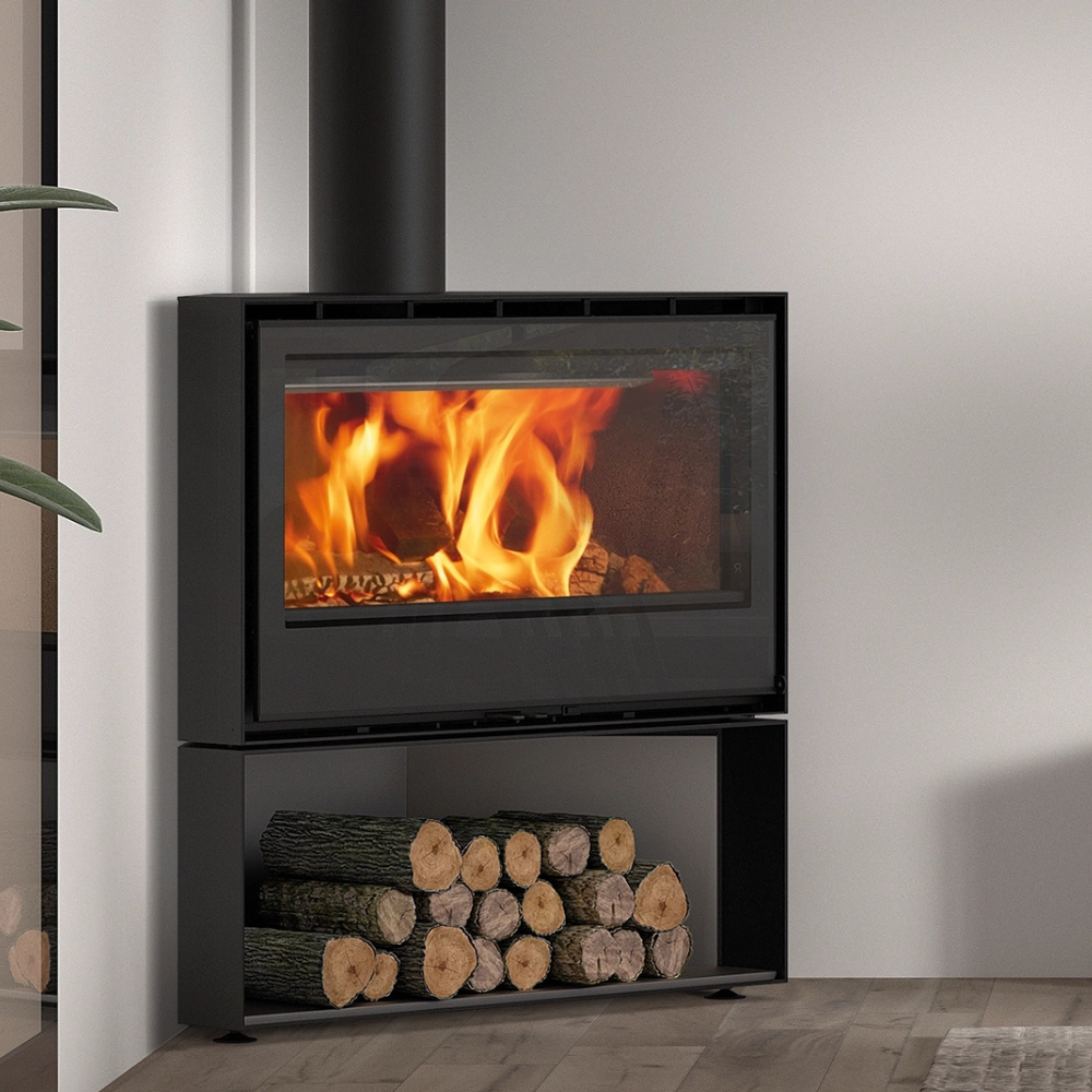Stufa a legna ROCAL modello HABIT 100 R+T