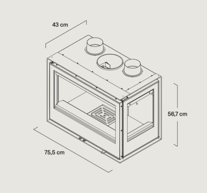 Inserto a legna ROCAL modello ARc 76 LD e ARc 76 LD + PLUS 180 - Image 3