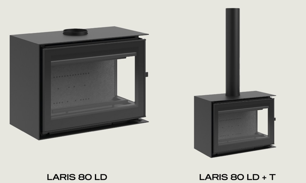 Inserto a legna ROCAL modello LARIS 80 LD e LARIS 80 LD+T - Image 3