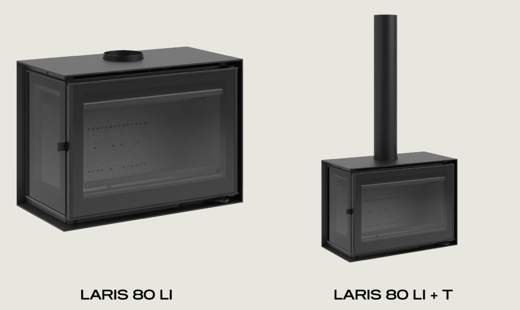 Inserto a legna ROCAL modello LARIS 80 LI e LARIS 80 LI+T - Image 3