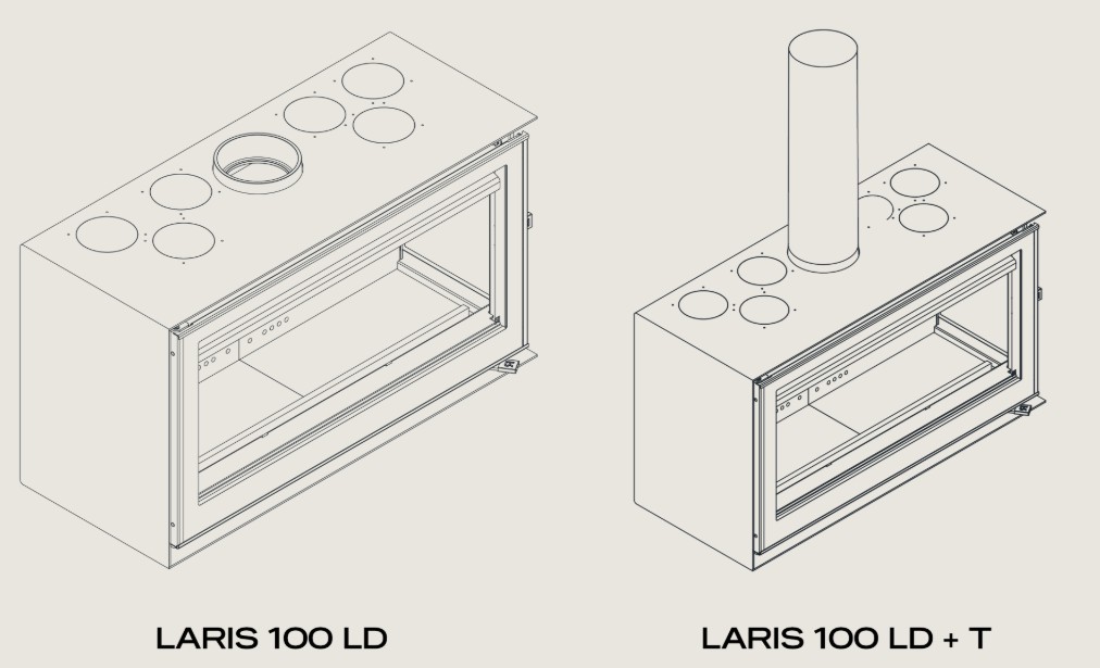 Inserto a legna ROCAL modello LARIS 100 LD e LARIS 100 LD+T - Image 3
