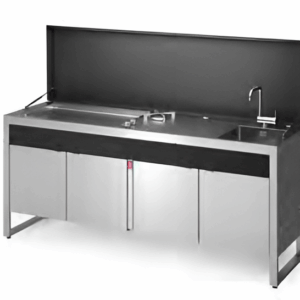 Cucina da esterno PLANET modello OASI 205.D 01 BLACK - INOX