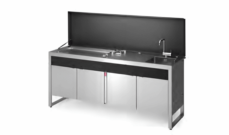 Cucina da esterno PLANET modello OASI 205.D 01 - 08 BLACK - INOX