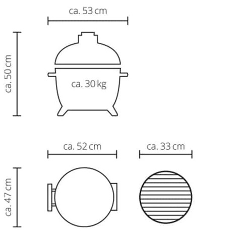 Barbecue kamado a carbonella MONOLITH modello ICON - immagine 9