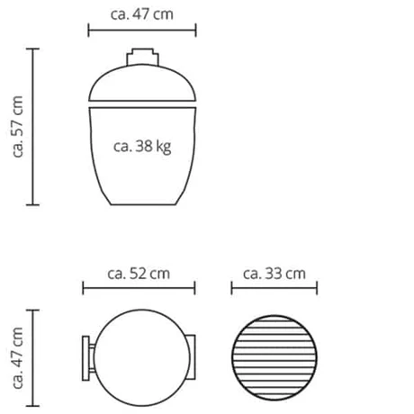 Barbecue kamado a carbonella MONOLITH modello JUNIOR - immagine 7