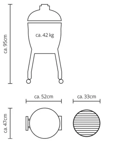 Barbecue kamado a carbonella MONOLITH modello JUNIOR - immagine 8