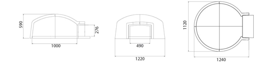 Forno a legna UNISTARA modello LINEA CASA 100 - immagine 3