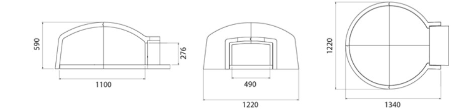 Forno a legna UNISTARA modello LINEA CASA 110 - immagine 3