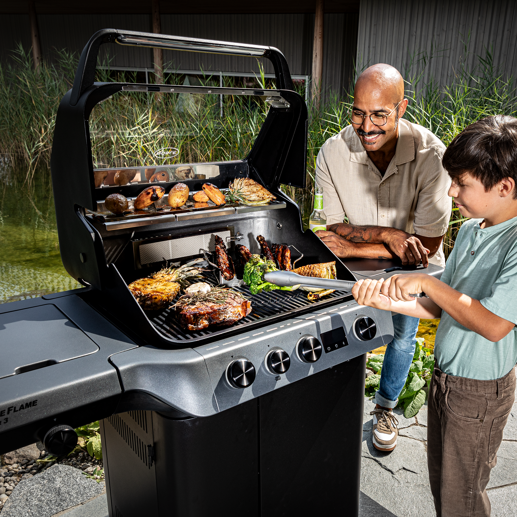Barbecue a gas ROSLE modello BLAZEFLAME MASTER 3 - immagine 14