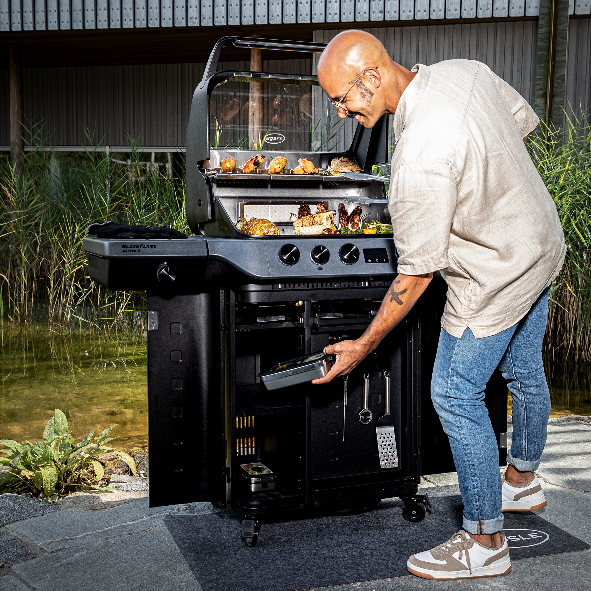 Barbecue a gas ROSLE modello BLAZEFLAME MASTER 3 - immagine 12