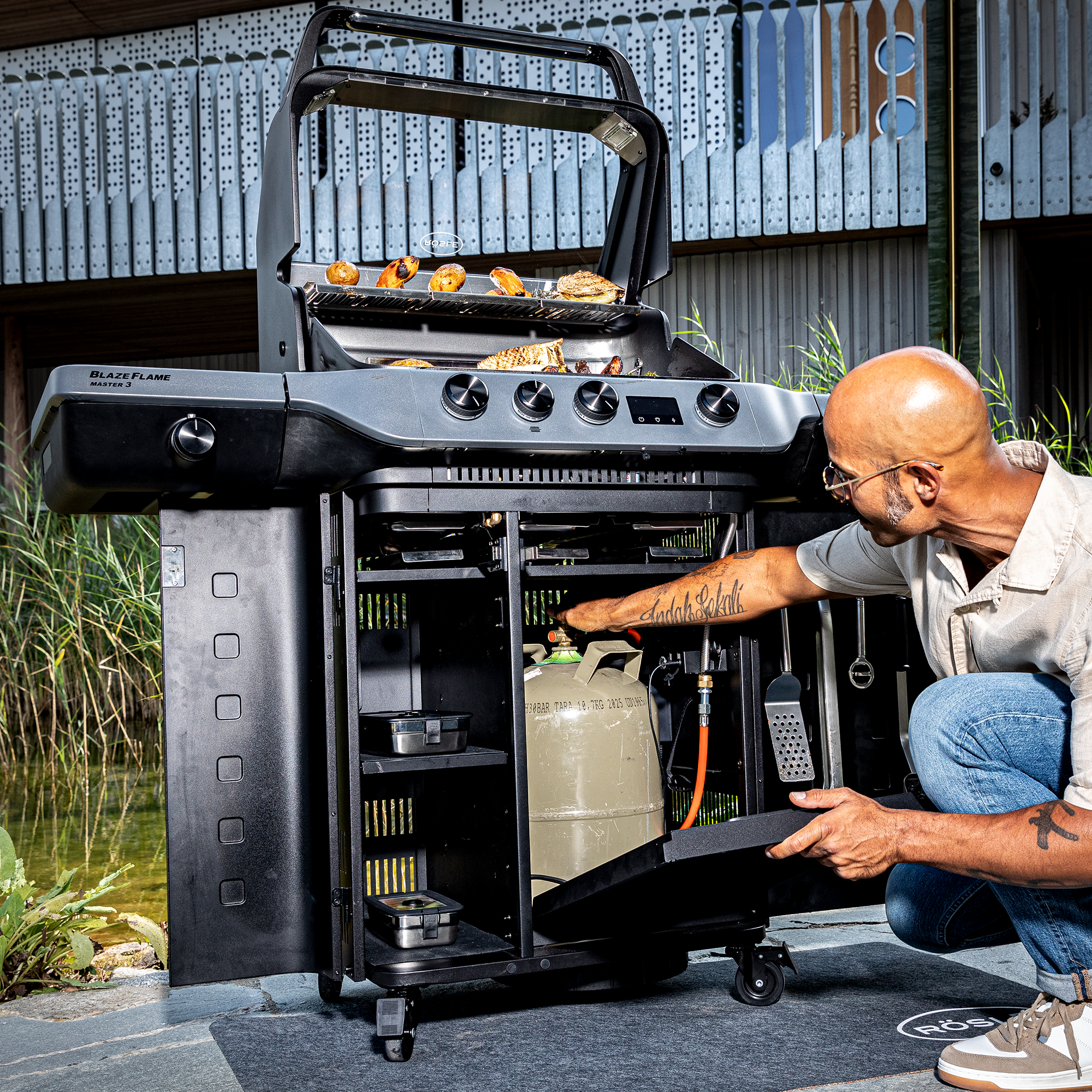 Barbecue a gas ROSLE modello BLAZEFLAME MASTER 3 - immagine 10