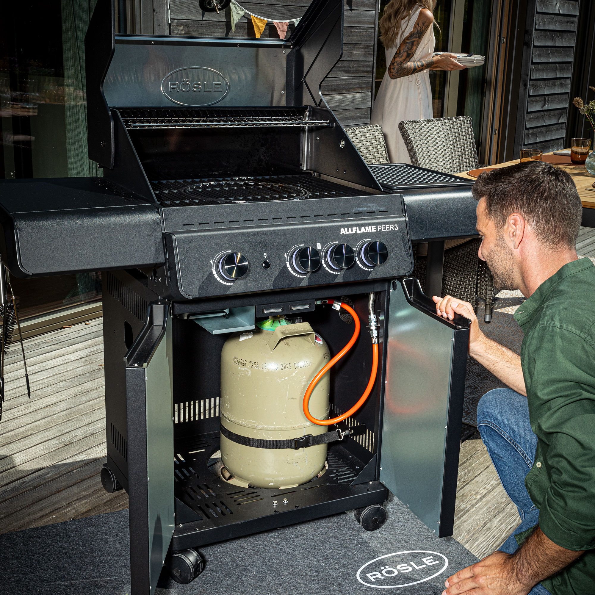 Barbecue a gas ROSLE modello ALLFLAME PEER 3 - immagine 4