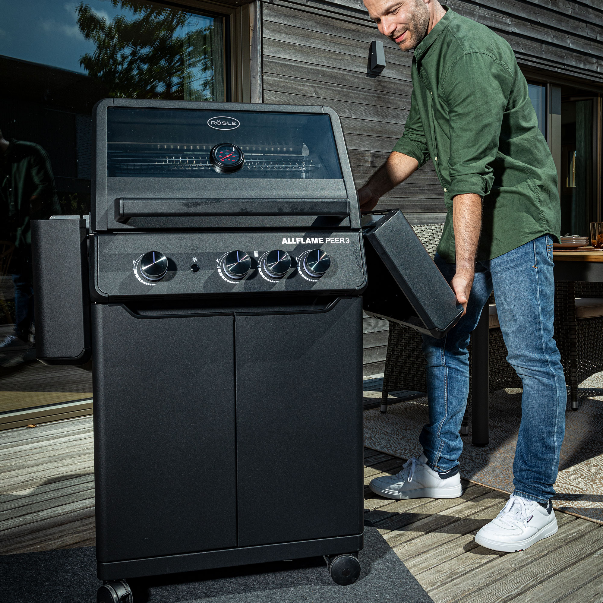 Barbecue a gas ROSLE modello ALLFLAME PEER 3 - immagine 3