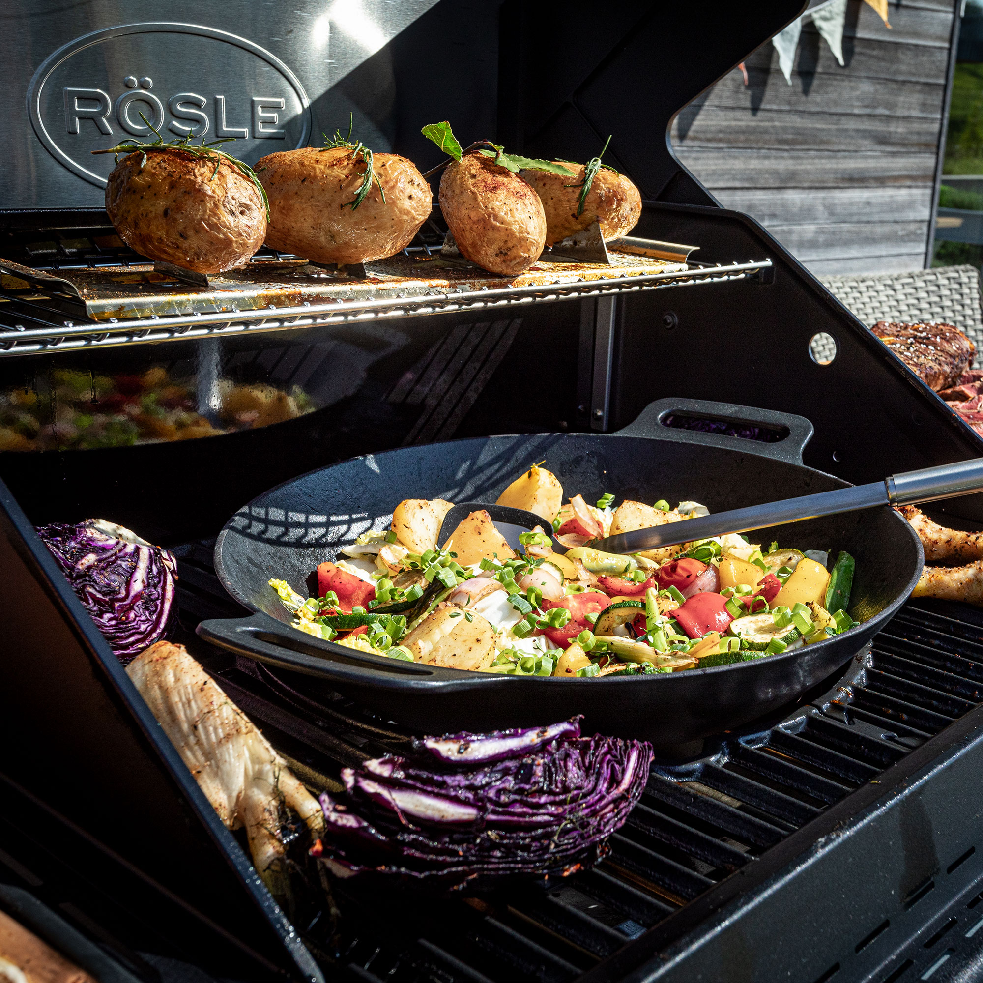 Barbecue a gas ROSLE modello ALLFLAME PEER 3 - immagine 2