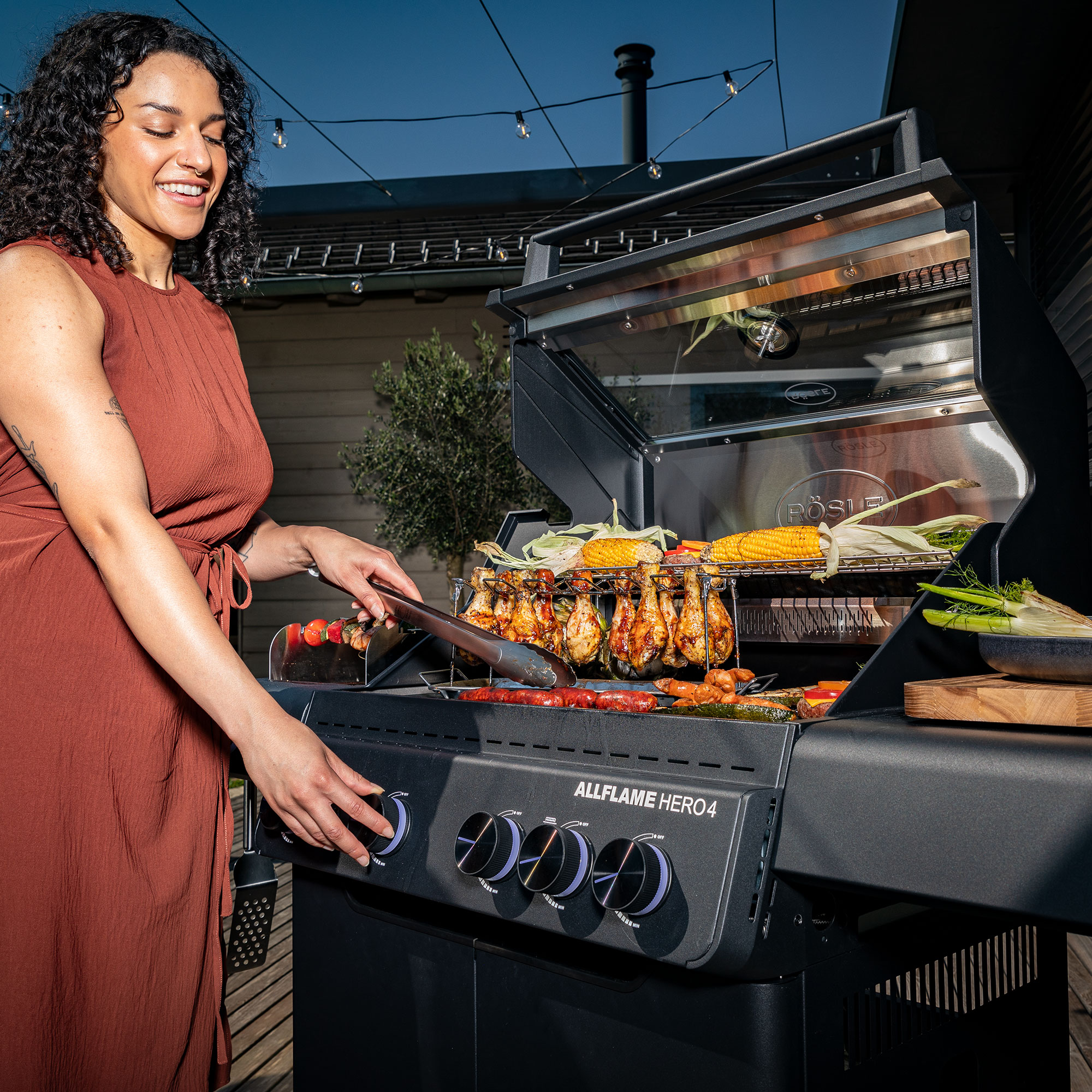 Barbecue a gas ROSLE modello ALLFLAME HERO 4 - immagine 4