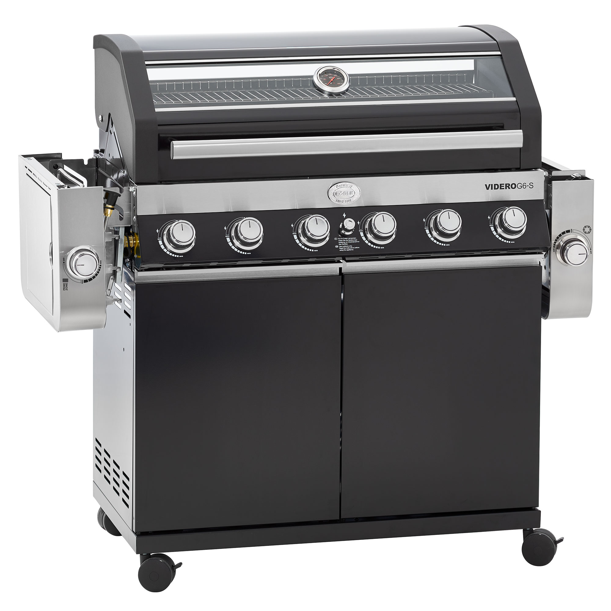 Gas barbecue grill OUTDOORCHEF model ASCONA 570 G 8.5 kW ALL BLACK 18.128.58 (Copia) (Copia) (Copia) (Copia) (Copia) (Copia) (Copia) (Copia) (Copia) (Copia) (Copia) - Image 4