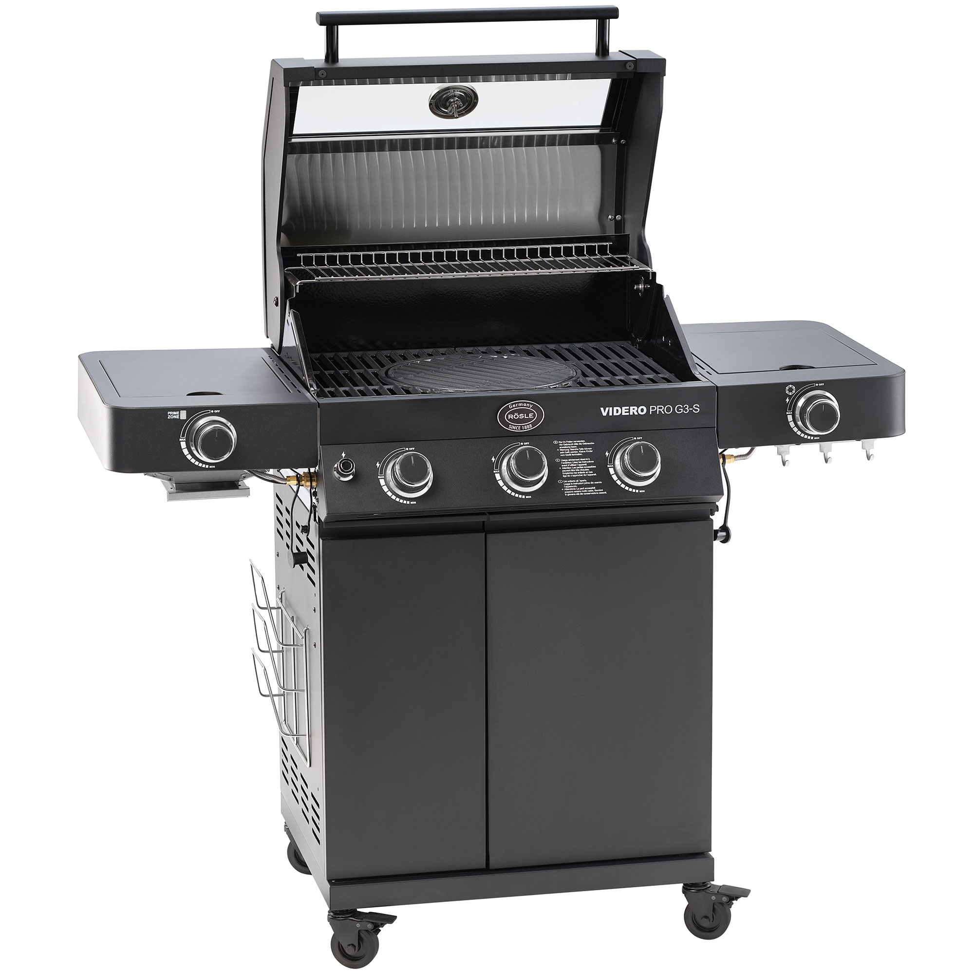 Gas barbecue grill OUTDOORCHEF model ASCONA 570 G 8.5 kW ALL BLACK 18.128.58 (Copia) (Copia) (Copia) (Copia) (Copia) (Copia) (Copia) (Copia) (Copia) (Copia) (Copia) (Copia) (Copia) (Copia) (Copia) (Copia) (Copia) - Image 2