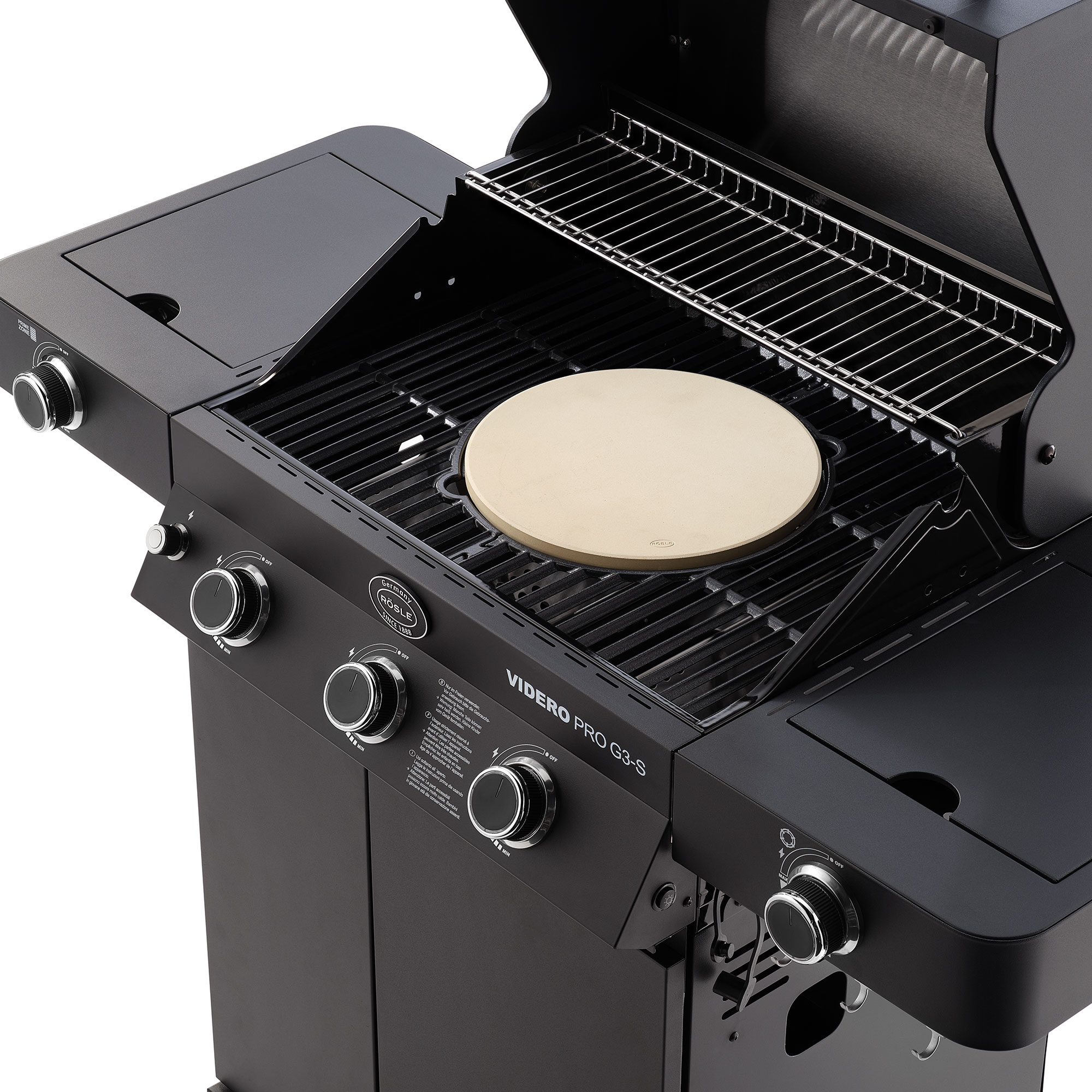 Gas barbecue grill OUTDOORCHEF model ASCONA 570 G 8.5 kW ALL BLACK 18.128.58 (Copia) (Copia) (Copia) (Copia) (Copia) (Copia) (Copia) (Copia) (Copia) (Copia) (Copia) (Copia) (Copia) (Copia) (Copia) (Copia) (Copia) - Image 5