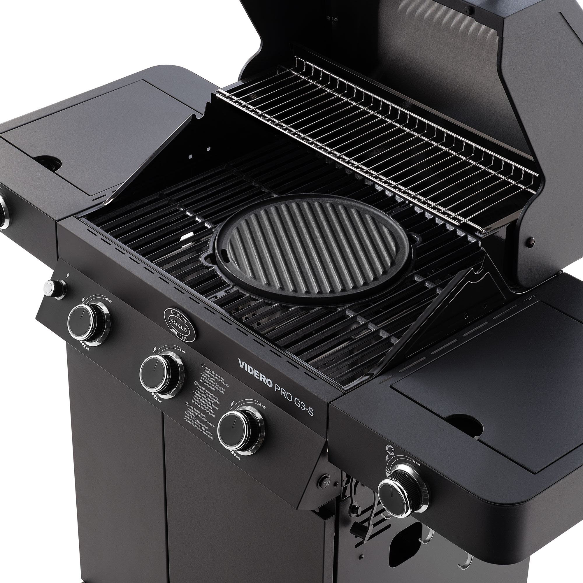 Gas barbecue grill OUTDOORCHEF model ASCONA 570 G 8.5 kW ALL BLACK 18.128.58 (Copia) (Copia) (Copia) (Copia) (Copia) (Copia) (Copia) (Copia) (Copia) (Copia) (Copia) (Copia) (Copia) (Copia) (Copia) (Copia) (Copia) - Image 6