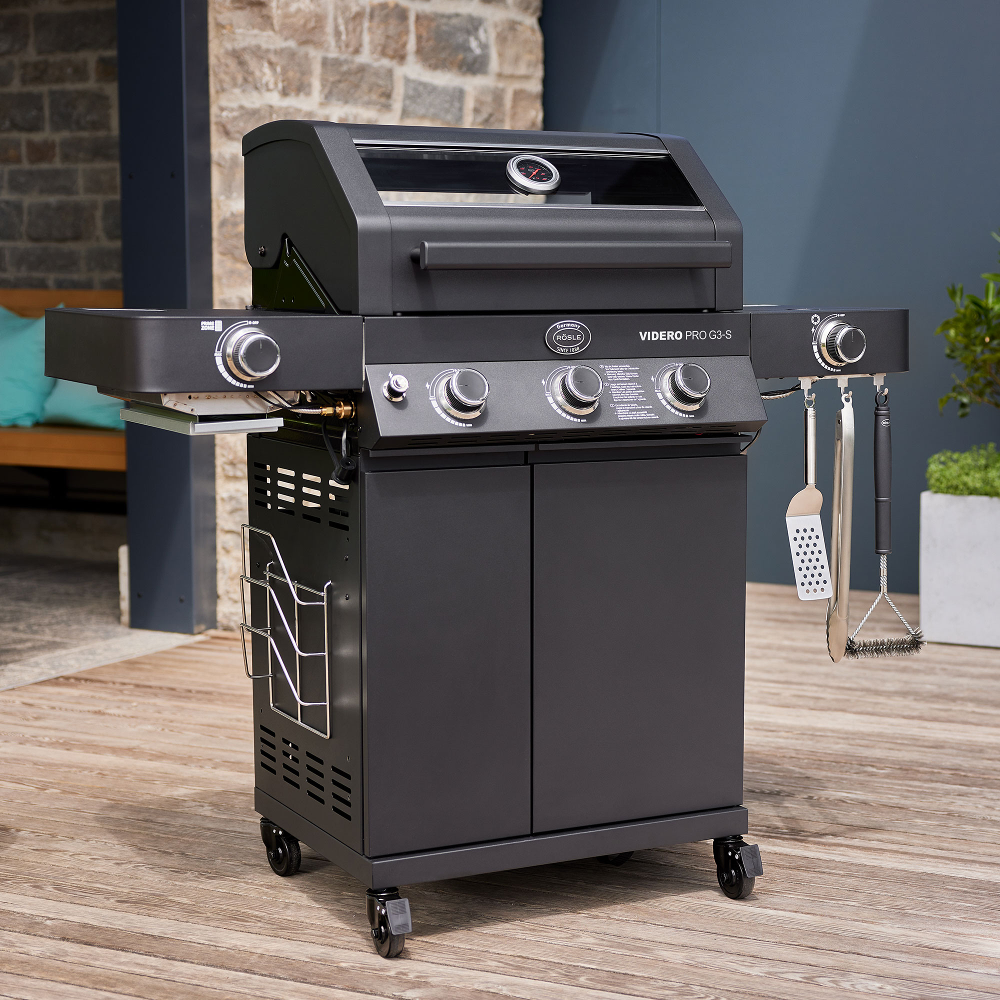 Gas barbecue grill OUTDOORCHEF model ASCONA 570 G 8.5 kW ALL BLACK 18.128.58 (Copia) (Copia) (Copia) (Copia) (Copia) (Copia) (Copia) (Copia) (Copia) (Copia) (Copia) (Copia) (Copia) (Copia) (Copia) (Copia) (Copia) - Image 7