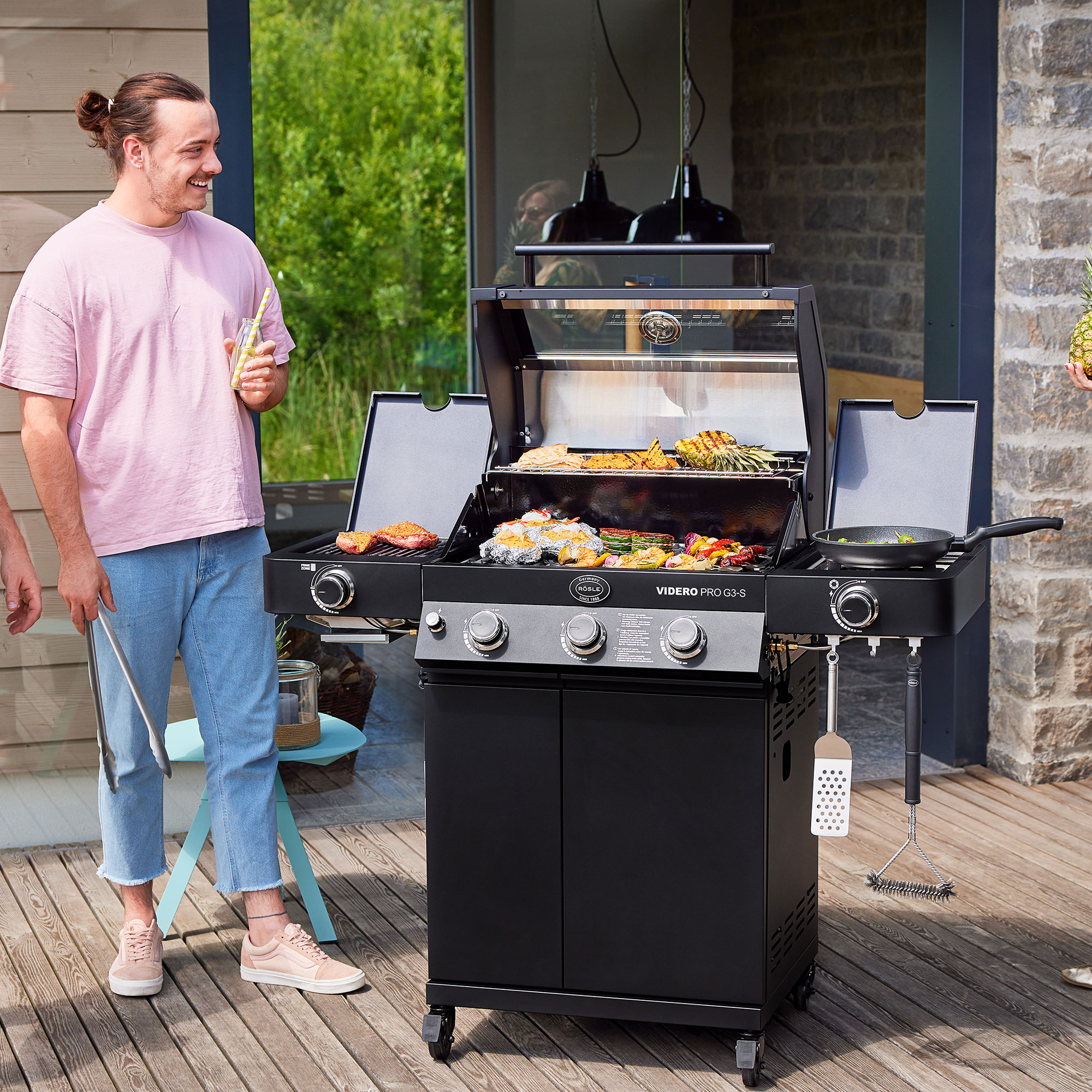 Gas barbecue grill OUTDOORCHEF model ASCONA 570 G 8.5 kW ALL BLACK 18.128.58 (Copia) (Copia) (Copia) (Copia) (Copia) (Copia) (Copia) (Copia) (Copia) (Copia) (Copia) (Copia) (Copia) (Copia) (Copia) (Copia) (Copia) - Image 8