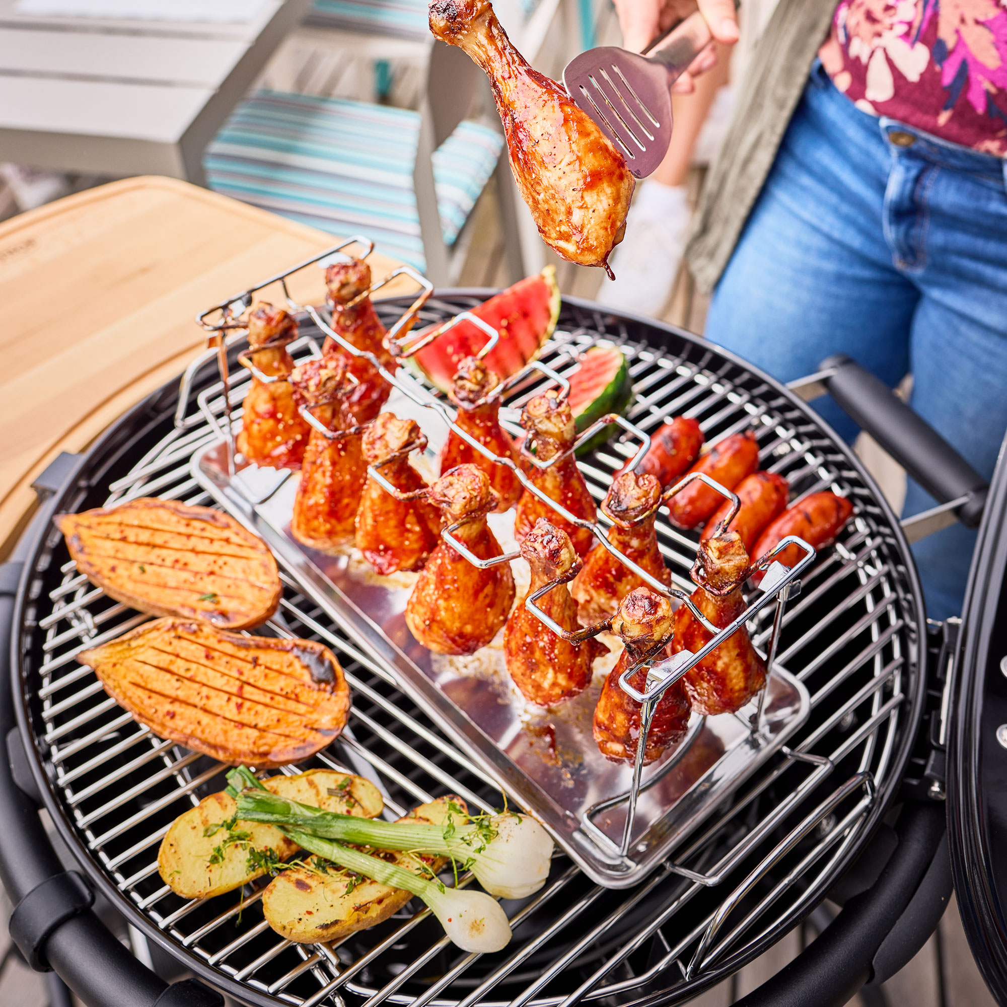 Barbecue a carbone ROSLE modello F50 AIR PRO VARIO - immagine 8