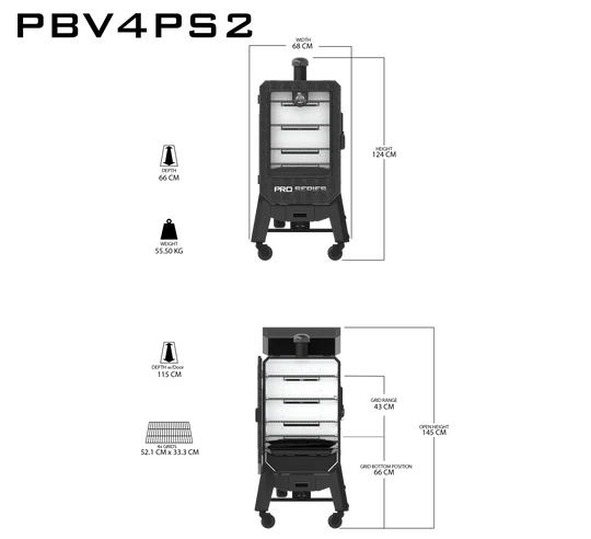 Affumicatore a pellet verticale PIT BOSS modello PRO SERIE V4P - Image 7