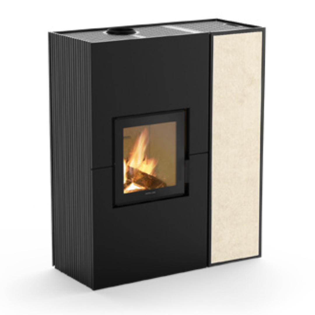 Stufa ibrida legna-pellet GIROLAMI modello TWIN SLIM MATERIA 9 - 12 - Image 2