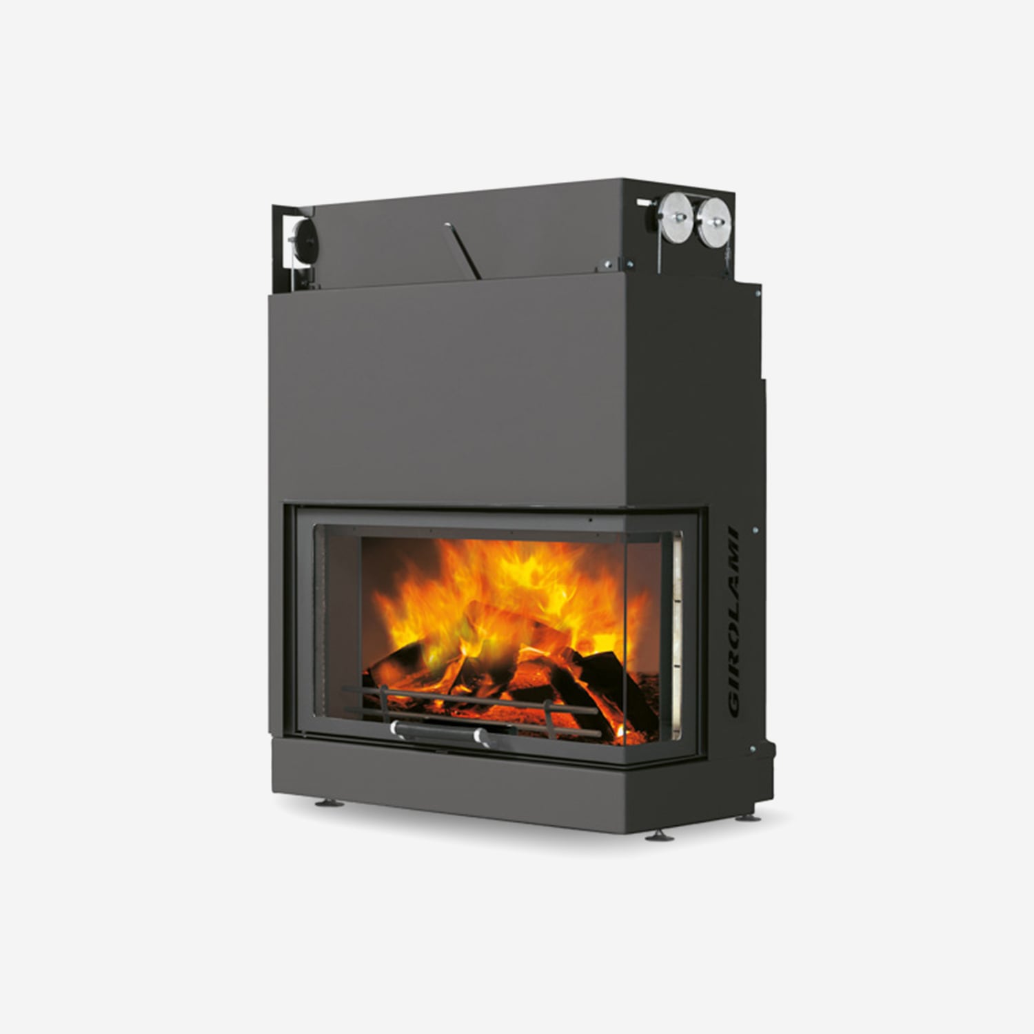 Termocamino a legna GIROLAMI modello TC EVO 75 DX/SX