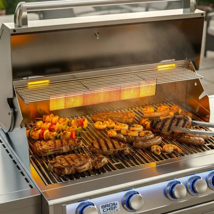 Barbecue a gas da incasso BROIL CHEF modello BUILT-IN PREMIUM 5 FUOCHI - immagine 3