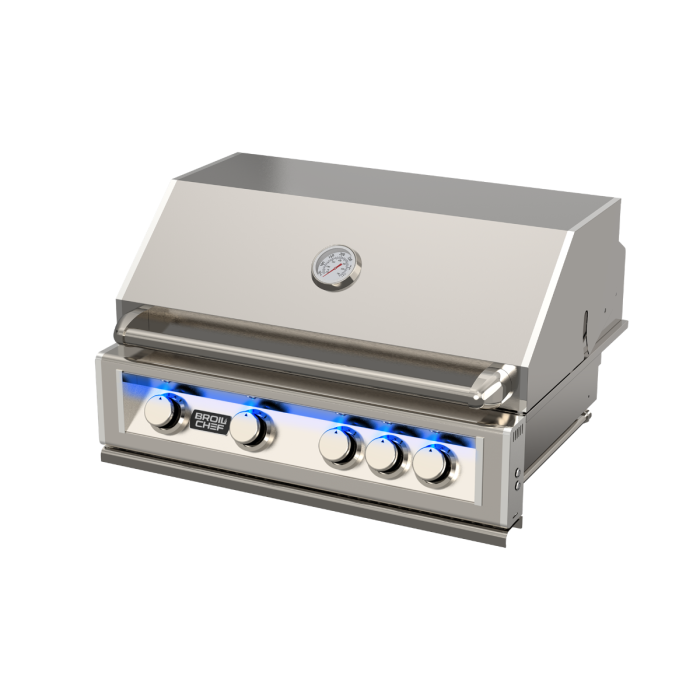 Barbecue a gas da incasso BROIL CHEF modello BUILT-IN PREMIUM 5 FUOCHI